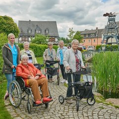 Spaziergang mit den Gästen