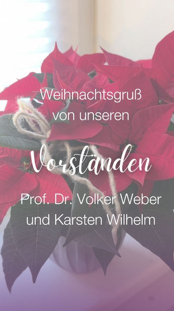 Weihnachtsgruß der Vorstände